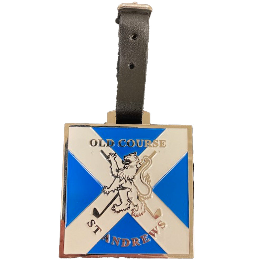 A-Head Leather Strap Bag Tag Old Course St Andrews
