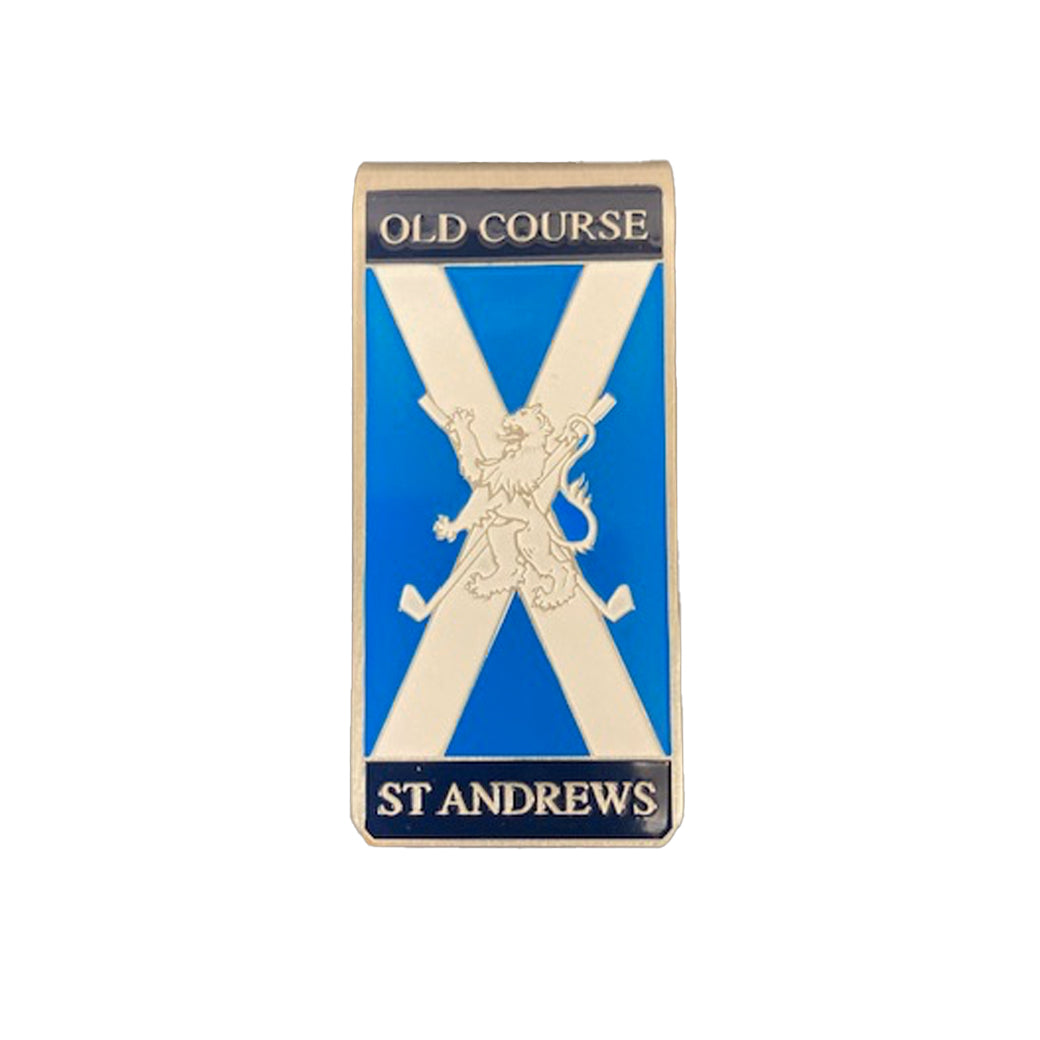 A-Head Saltire Money Clip Old Course St Andrews