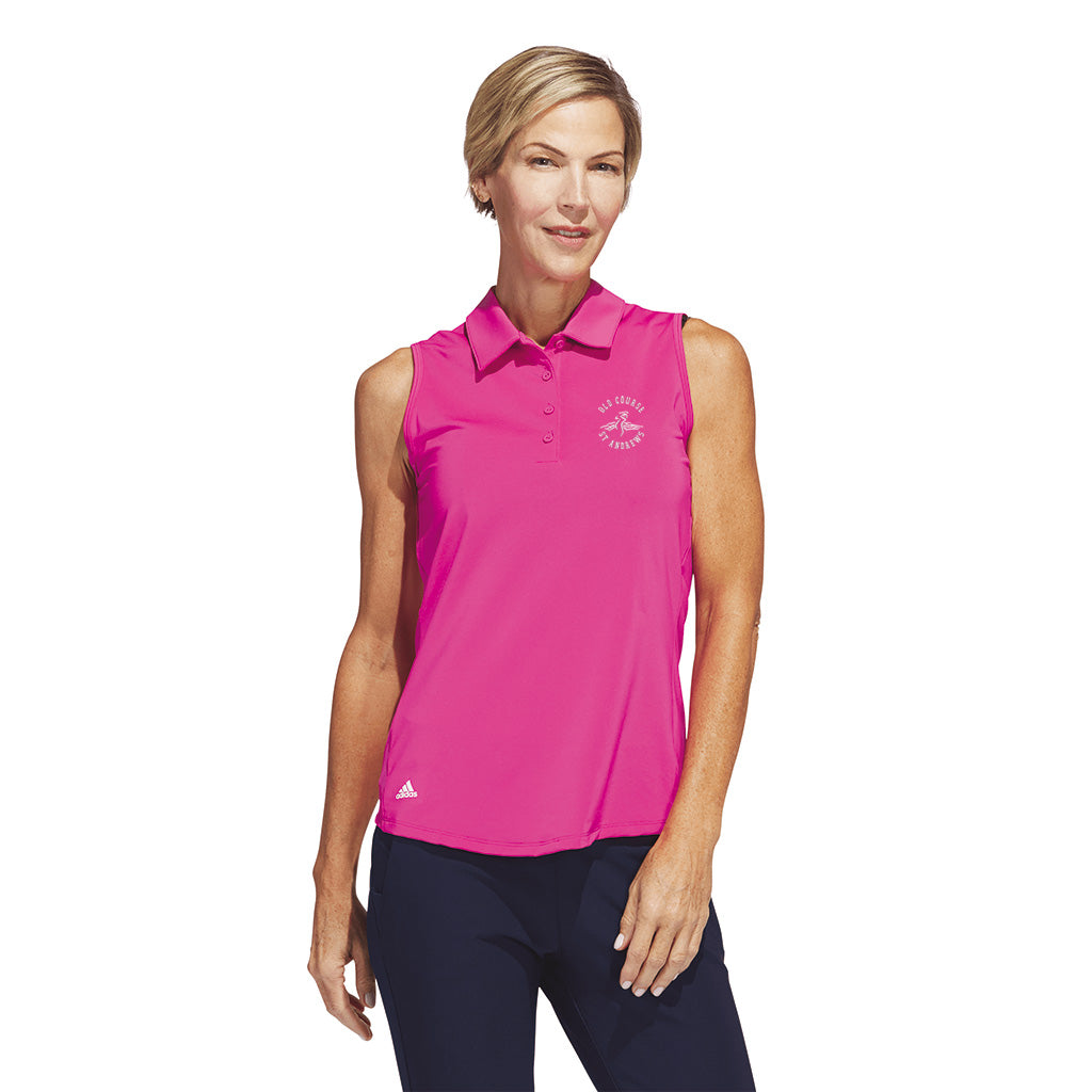 adidas Womens W Ult Solid Polo Old Course St Andrews